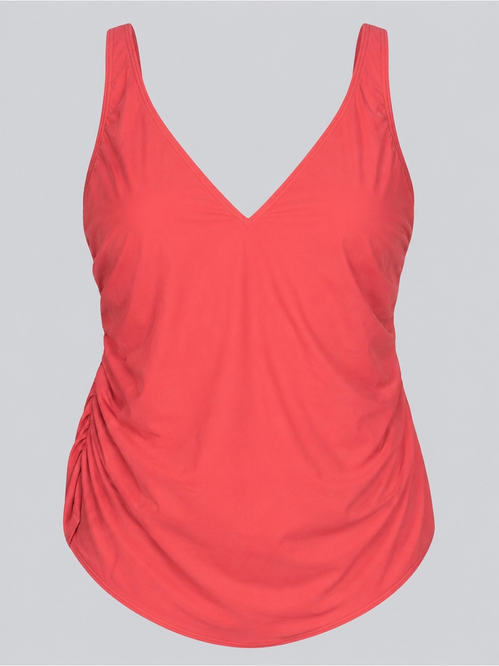 Lands’ End Women’s V-Neck Tankini Swim Top | NWT | Size 22W | Coral Pink